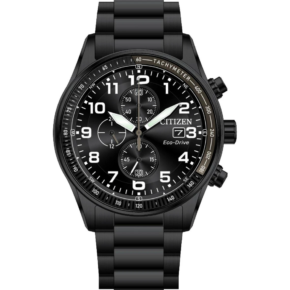 Montre Homme CITIZEN CA0775-79E - Bracelet Acier Noir 3 Montre Homme CITIZEN CA0775-79E - Bracelet Acier Noir