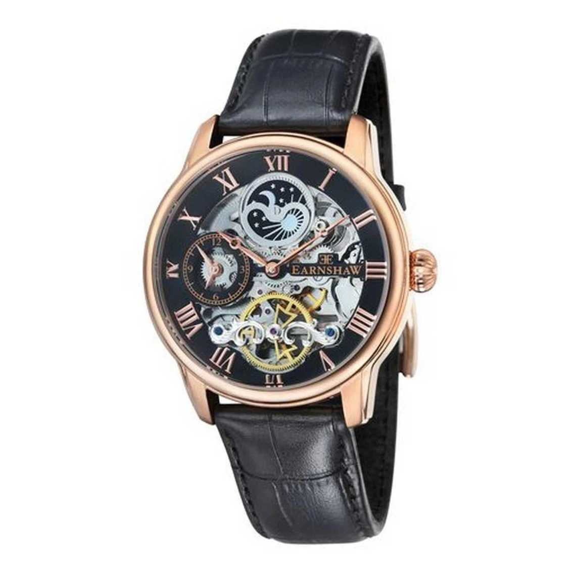 Montre Homme EARNSHAW Longitude ES-8006-07 - Bracelet Cuir Noir 3 Montre Homme EARNSHAW Longitude ES-8006-07 - Bracelet Cuir Noir