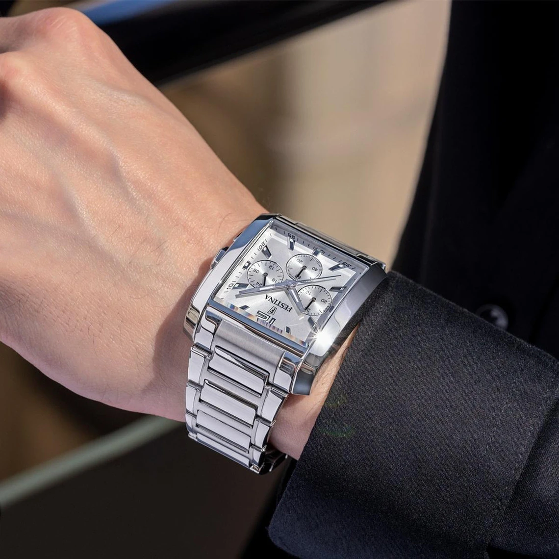 Montre Homme Festina TIMELESS CHRONOGRAPH F20635-1 - Bracelet Acier 6 Montre Homme Festina TIMELESS CHRONOGRAPH F20635-1 - Bracelet Acier – Image 4