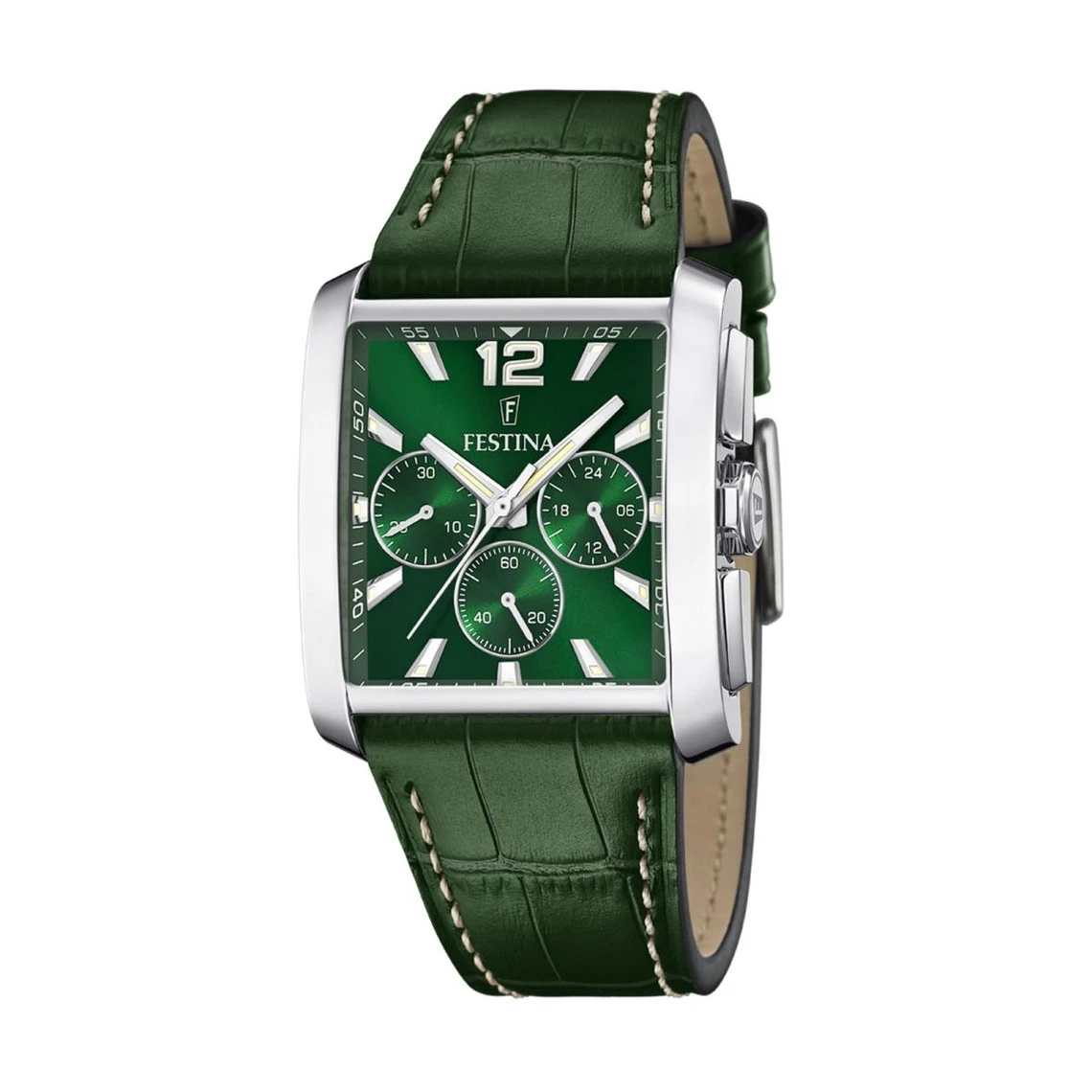 Montre Homme Festina TIMELESS CHRONOGRAPH F20636-3 - Bracelet Cuir Vert 5 Montre Homme Festina TIMELESS CHRONOGRAPH F20636-3 - Bracelet Cuir Vert â Image 3