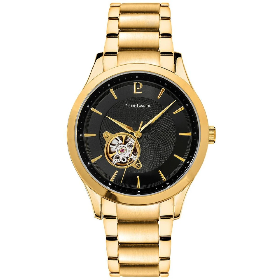 Montre Homme Fleuret 337B032 Cadran Noir Bracelet Acier Doré 3 Montre Homme Fleuret 337B032 Cadran Noir Bracelet Acier Doré