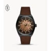 Montre Homme Fossil ME3207 - Bracelet Cuir Marron -MenCorner Boutique montre homme fossil me3207 bracelet cuir marron me3207 1140x1140