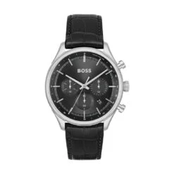 Montre Homme Boss Gregor - 1514049 Bracelet Cuir Noir