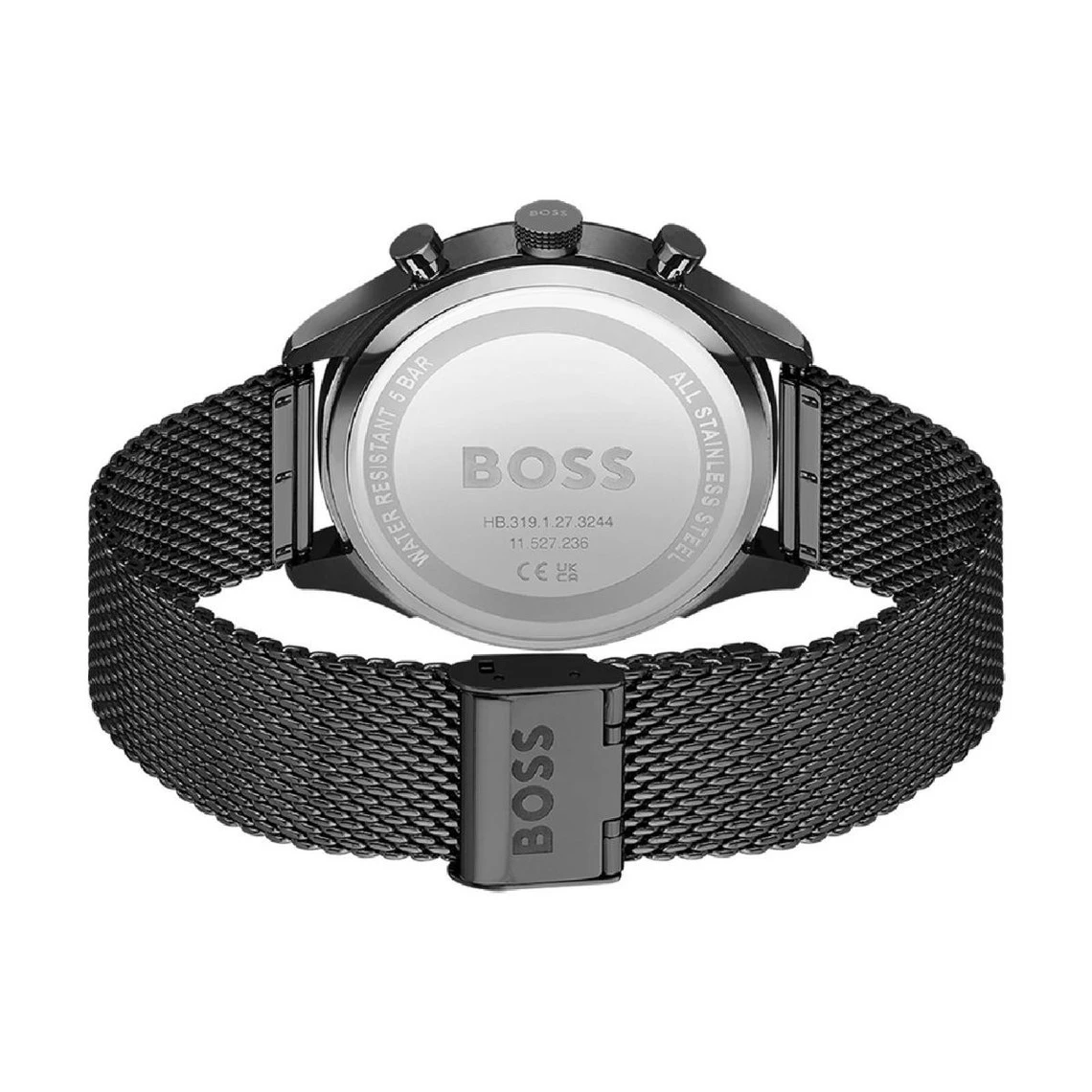 Montre Homme Boss Gregor - 1514065 Bracelet Acier Noir 4 Montre Homme Boss Gregor - 1514065 Bracelet Acier Noir – Image 2
