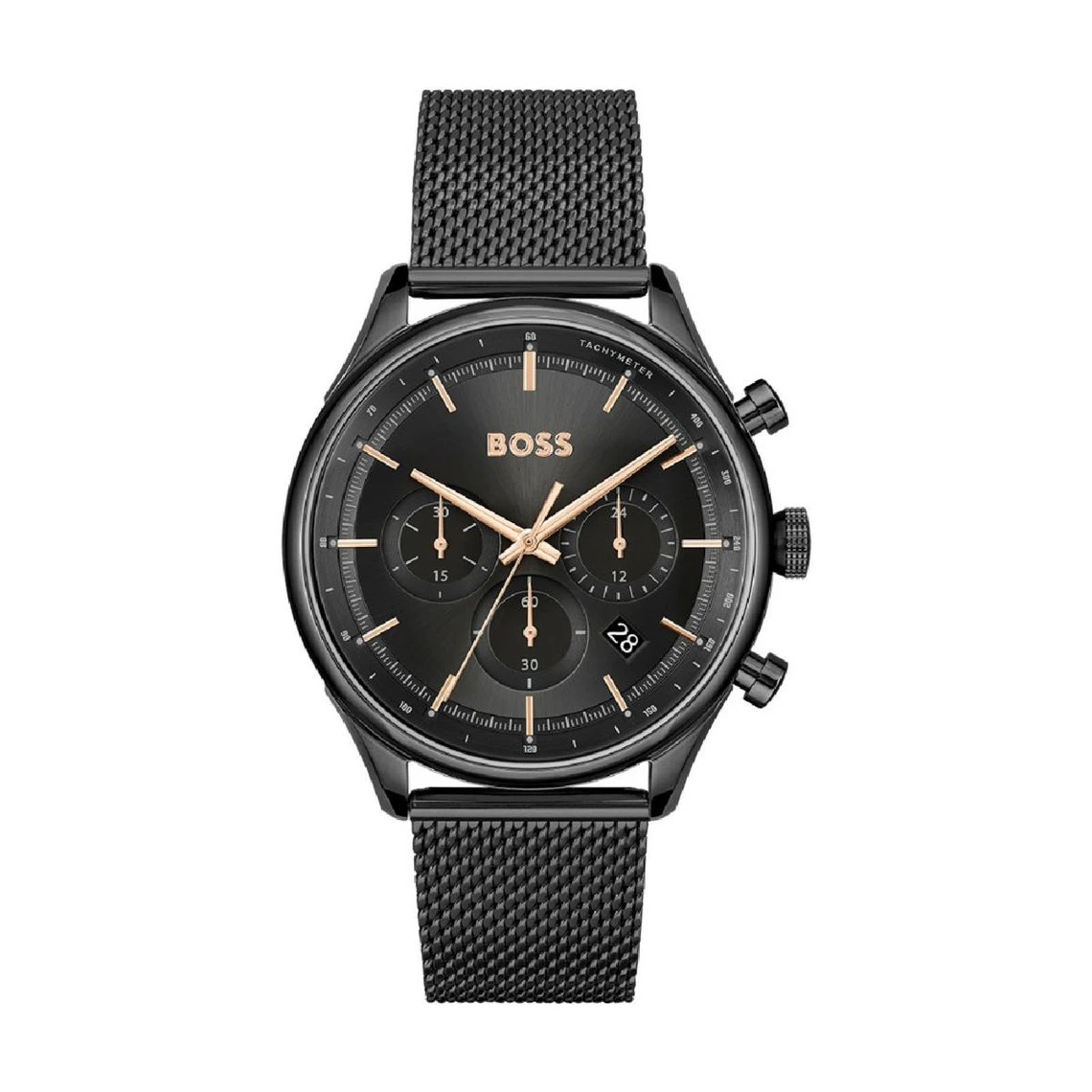 Montre Homme Boss Gregor - 1514065 Bracelet Acier Noir 3 Montre Homme Boss Gregor - 1514065 Bracelet Acier Noir