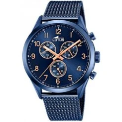 Montre Lotus CHRONO 18638-1 - Montre Chrono Acier Pvd Bleu Homme