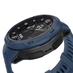 Garmin Montre Connectée Mixte Instinct® Crossover 010-02730-02 - Bracelet Silicone Bleu -MenCorner Boutique montres connectees mixtes garmin instinct crossover 010 02730 02 bracelet 3426866 12 1140x1140