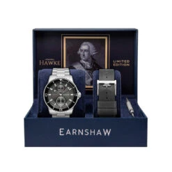 Montre Homme EARNSHAW Hawke Coffret - ES-8118-33 Bracelet Acier Argent -MenCorner Boutique montres homme earnshaw hawke coffret es 8118 33 bracelet acier argent 3267790 3 1140x1140