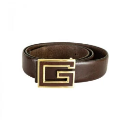 Ceinture Cuir Marron - Guess Maroquinerie -MenCorner Boutique not adjustable belt 3216259 4052821 2 1140x1140