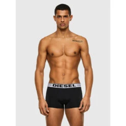 Pack 3 Boxers Logotés - Noir Diesel Underwear -MenCorner Boutique pack 3 boxers logotes ceinture elastique noir 3236653 2 1140x1140