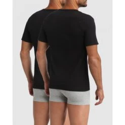 Pack De 2 T-shirts Homme Col Rond Noirs X-TEMP T-SHIRT X2 - Dim Underwear -MenCorner Boutique pack de 2 t shirts col rond noirs 1236697 3 1200x1200