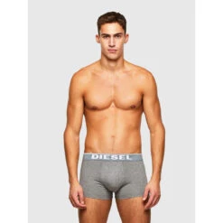 Pack De 3 Boxers Logotes Ceinture Elastique - Noir / Gris / Kaki Imprime -MenCorner Boutique pack de 3 boxers logotes ceinture elastique gris 3204378 2 1140x1140