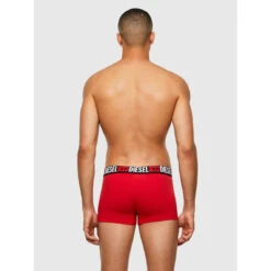 Pack De 3 Boxers Logotes Ceinture Elastique - Noir / Gris / Rouge -MenCorner Boutique pack de 3 boxers logotes ceinture elastique noir 3204374 2 1140x1140