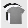 Pack De 3 T-shirts Noir/blanc/gris -MenCorner Boutique pack de 3 t shirts noirblancgris 1236645 1200x1200