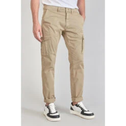 LE TEMPS DES CERISES Pantalon Cargo Lakme Beige Sable -MenCorner Boutique pantalon cargo lakme 3520132 7041248 48 1140x1140