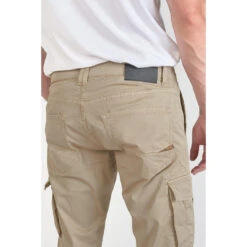 LE TEMPS DES CERISES Pantalon Cargo Lakme Beige Sable -MenCorner Boutique pantalon cargo lakme 3520132 7041254 54 1140x1140