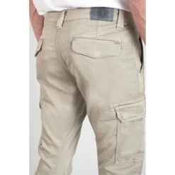 LE TEMPS DES CERISES Koge Army Jogg Tapered Arqué Beige -MenCorner Boutique pantalon carotte koge 3518518 7030746 46 1140x1140