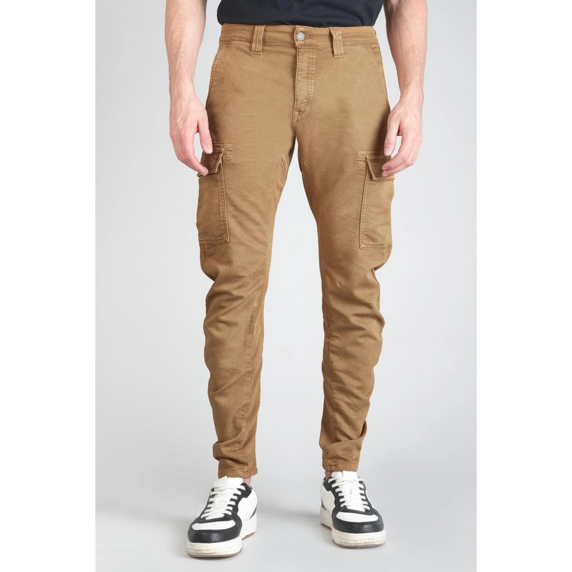 LE TEMPS DES CERISES Koge Army Jogg Tapered Arqué Camel 3 LE TEMPS DES CERISES Koge Army Jogg Tapered Arqué Camel