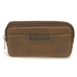 Pochette Ceinture Homme Arthur & Aston En Cuir Châtaigne