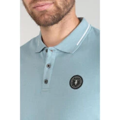 LE TEMPS DES CERISES Polo Aron Bleu-gris -MenCorner Boutique polo aron 3519984 7040340 40 1140x1140