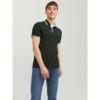 Jack & Jones Polo Manches Courtes Vert Foncé -MenCorner Boutique polo manches courtes vert fonce 3547080 1 1140x1140