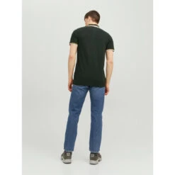 Jack & Jones Polo Manches Courtes Vert Foncé -MenCorner Boutique polo manches courtes vert fonce 3547080 2 1140x1140