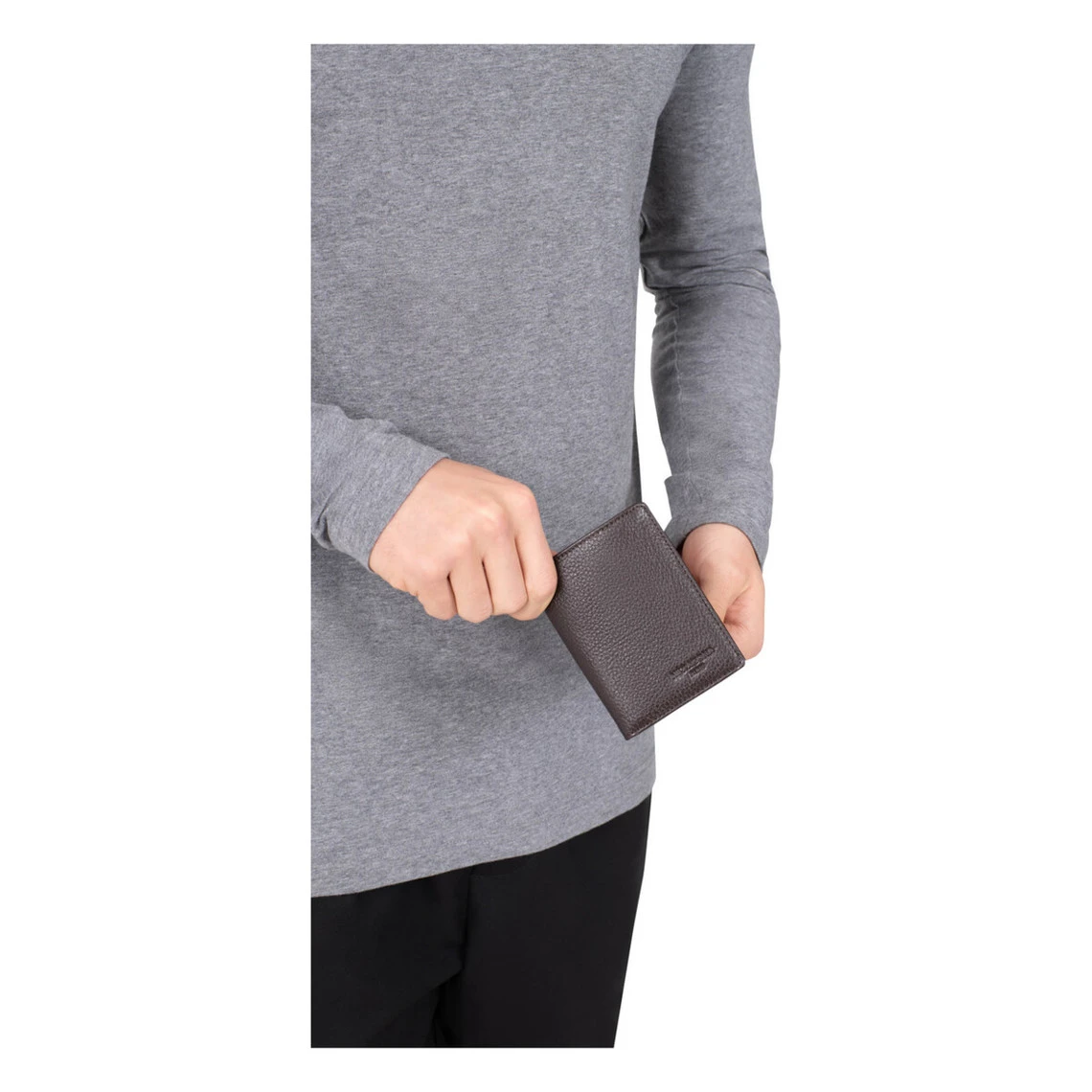 Hexagona Porte-cartes - 1 Volet - Stop RFID - Cuir De Vachette - Marine - Encore 7 Hexagona Porte-cartes - 1 Volet - Stop RFID - Cuir De Vachette - Marine - Encore – Image 5