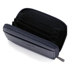 Hexagona Porte-cartes - Stop RFID - Cuir De Vachette - Marine - Encore