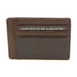 Porte Cartes 3 Poches Arthur & Aston - Cuir Chocolat