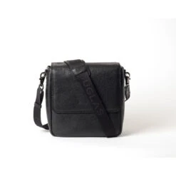 Mac Douglas Sacoche Cuir Lisse Noir