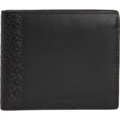 Portefeuille Noir En Cuir