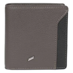 Porte-monnaie Stop RFID Taupe/noir