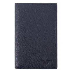 Hexagona Porte-papiers - 3 Volets - Stop RFID - Cuir De Vachette - Marine - Encore