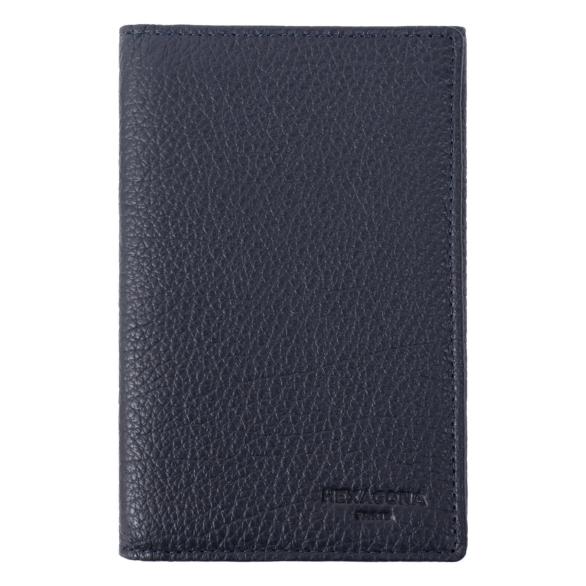 Hexagona Porte-papiers - 3 Volets - Stop RFID - Cuir De Vachette - Marine - Encore 3 Hexagona Porte-papiers - 3 Volets - Stop RFID - Cuir De Vachette - Marine - Encore