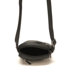 Sac Bandoulière Arthur & Aston - Cuir Noir Zippé Noir -MenCorner Boutique porte travers 1275297 5 1200x1200