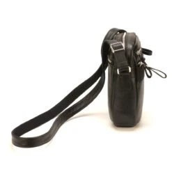 Sac Bandoulière Arthur & Aston - Zip Cuir Noir Noir -MenCorner Boutique porte travers 1275303 2 1200x1200