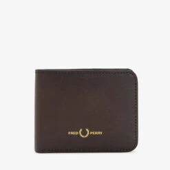Fred Perry Portefeuille En Cuir Bruni