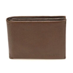 Portefeuille Italien 3 Volets Homme Cuir Marron Chocolat