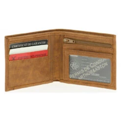 Portefeuille Cuir Vachette - Doublure Coton Marron -MenCorner Boutique portefeuille italien diego cuir vachette2 1140x1140