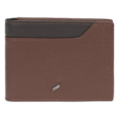 Portefeuille Italien Stop RFID Chocolat/marron Foncé