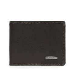 Hexagona Portefeuille Italien Stop RFID Marron Foncé