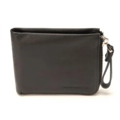 Portefeuille Italien 2 Volets Arthur & Aston - Cuir Noir Noir