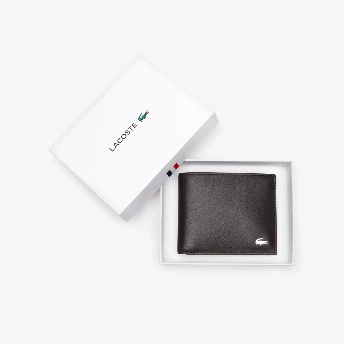 Lacoste Portefeuille Homme En Cuir - Marron 3 Lacoste Portefeuille Homme En Cuir - Marron