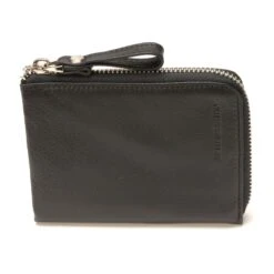 Portefeuille 3 Volets à Zip Arthur & Aston - Cuir Noir Noir