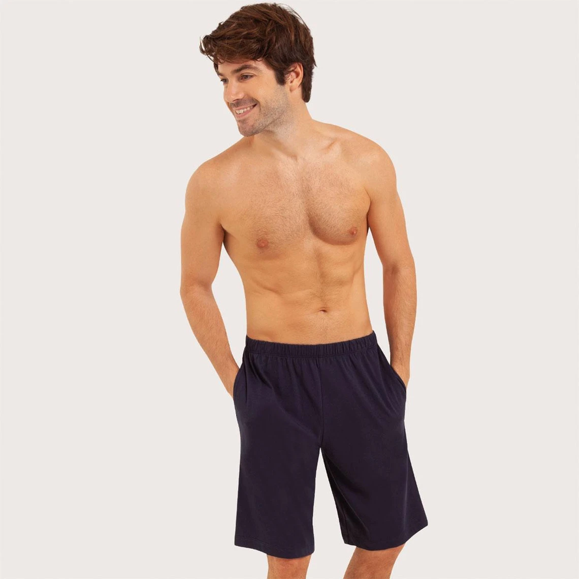 Pyjama Court Col T Homme Jersey 4 Pyjama Court Col T Homme Jersey – Image 2