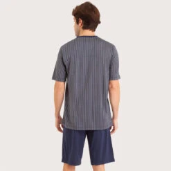 Pyjama Court Col V Homme Mercerisé -MenCorner Boutique pyjama court col v homme mercerise 3541240 7191930 30 1140x1140