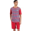 Athena Pyjama Court Homme Rayures
