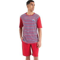 Athena Pyjama Court Homme Rayures