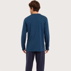 Pyjama Long Col T Homme Coton Bio -MenCorner Boutique pyjama long col t homme coton bio 3541232 7191906 6 1140x1140