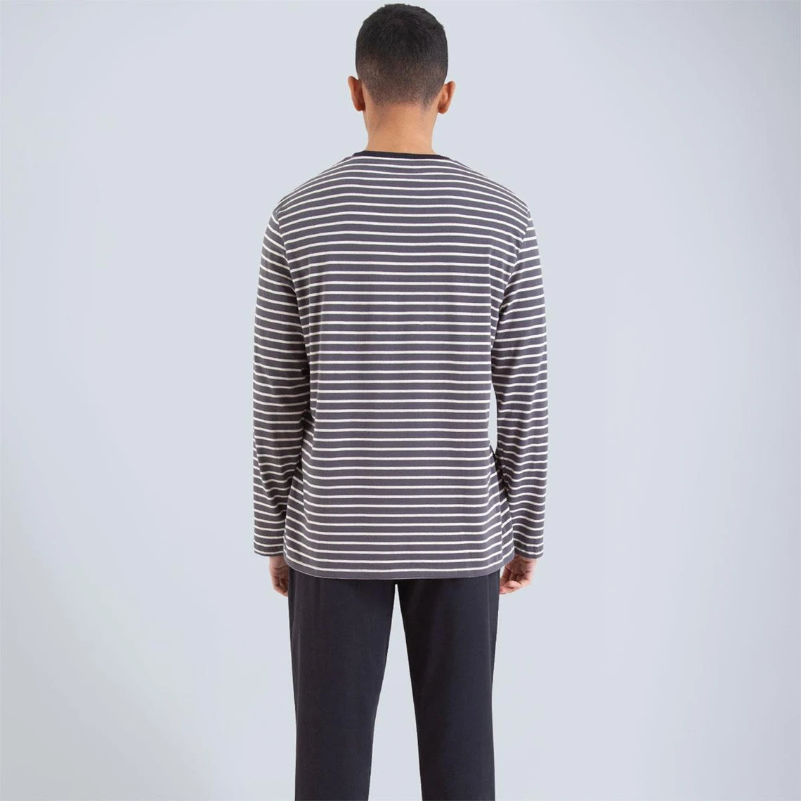Athena Pyjama Long Homme Rayures 5 Athena Pyjama Long Homme Rayures – Image 3